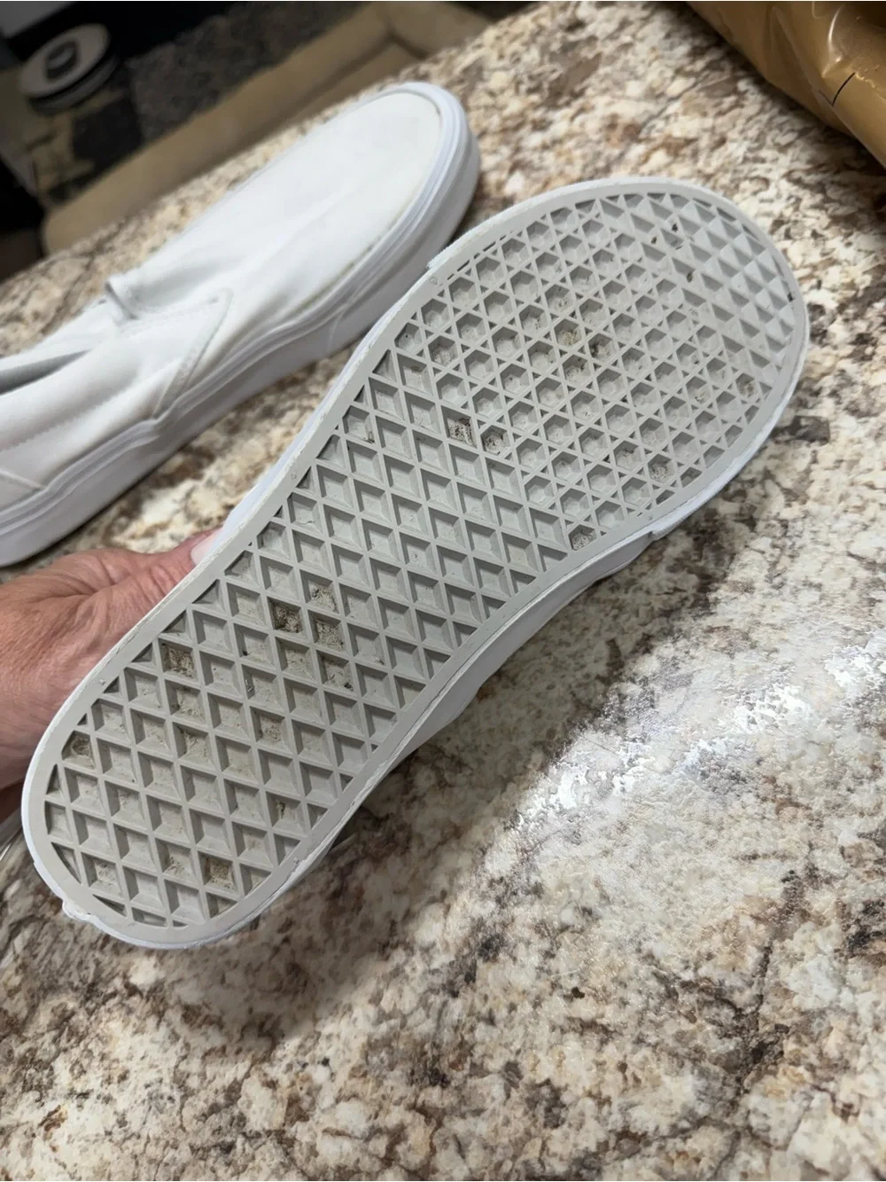 Vans Classic Slip-On Canvas Loafers in White